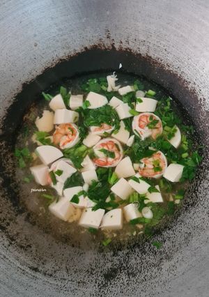 รูปของ ข้าวต้มกุ้งเต้าหู้อ่อน