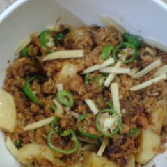 A picture of Qeema aalu Sehri special.