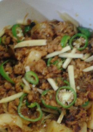 A picture of Qeema aalu Sehri special.