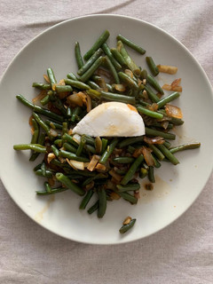 Una foto de Judías verdes con burrata