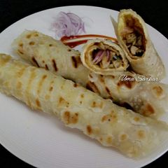 A picture of Chicken rolls.