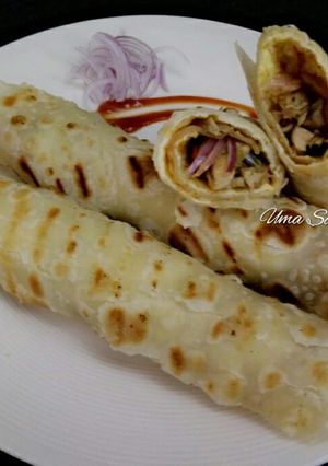 A picture of Chicken rolls.