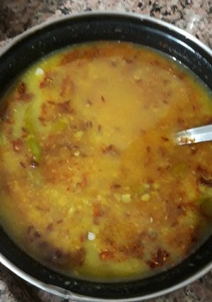A picture of Dhabe wali yummy Dal Fry.