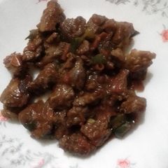 A picture of Wet fry beef.