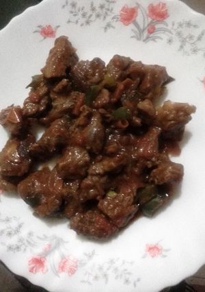A picture of Wet fry beef.