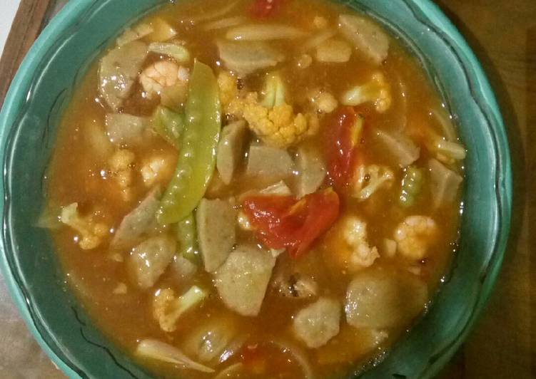 Cara Gampang Membuat Udang bakso asam manis simpel Anti Gagal