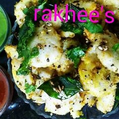 A picture of Fried mini idli.