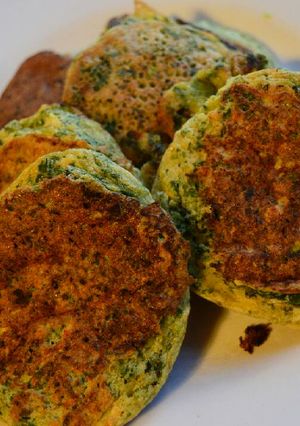 A picture of Spinach pancakes.