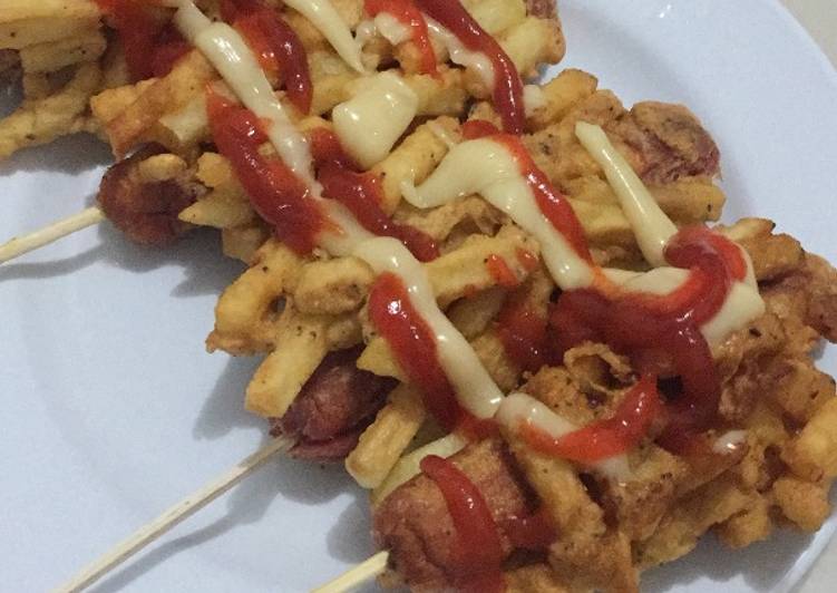 Cara Gampang Menyiapkan Hotang (Hotdog Kentang) Anti Gagal