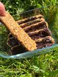 Barres de céréales maison avoine, cacahuète & chocolat