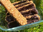 Une photo de flocon d'avoine chocolat