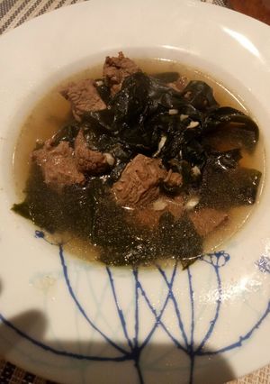 Foto resep Korean Seaweed soup/ sup rumput laut Korea