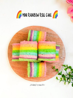 Foto resep Mini Rainbow roll Cake 🌈