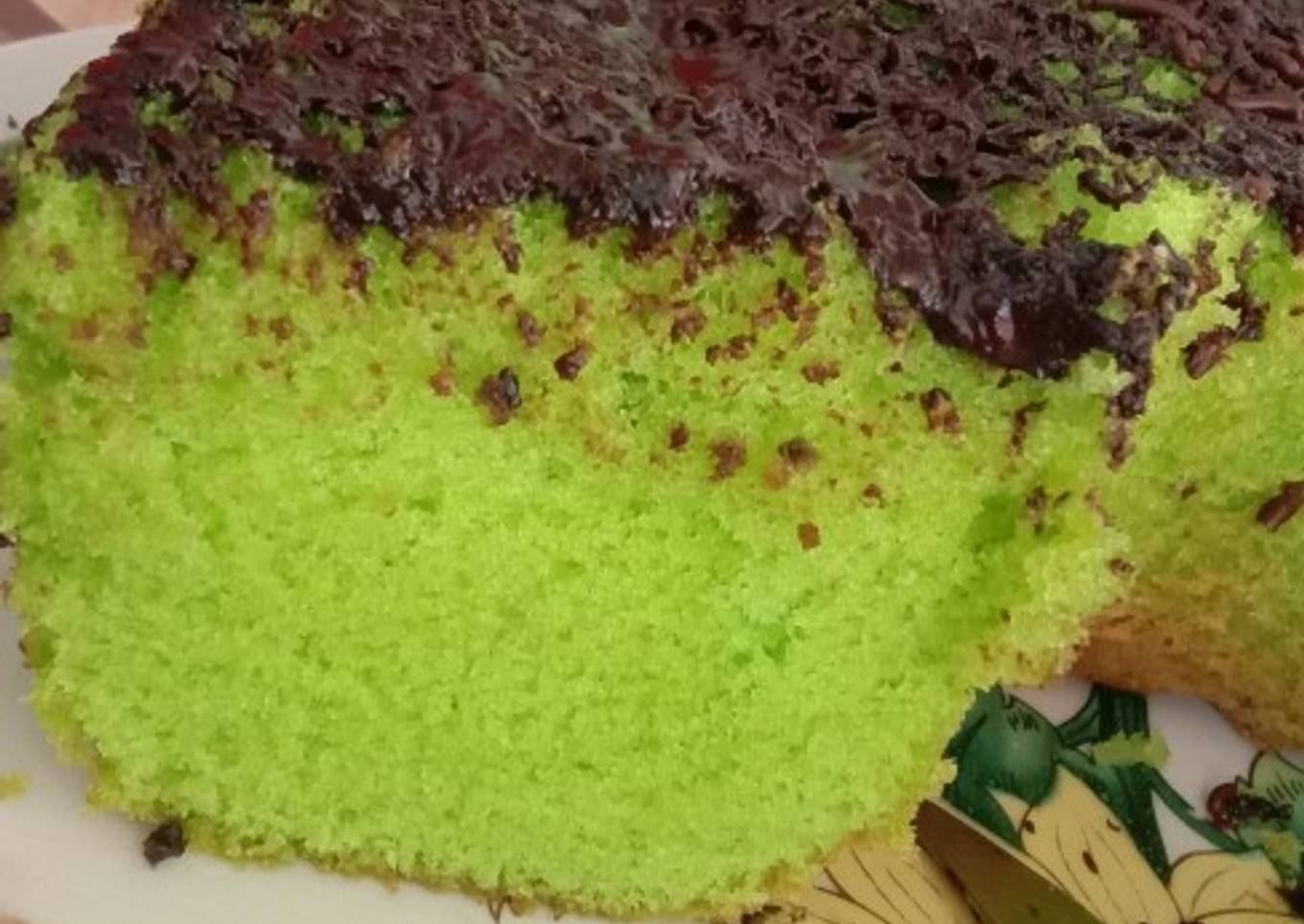 Bolu Pandan Coklat Lumer
