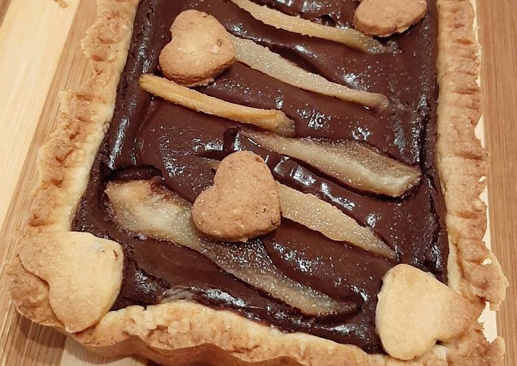 Simple Way to Make Veloce Crostata pere e cioccolato