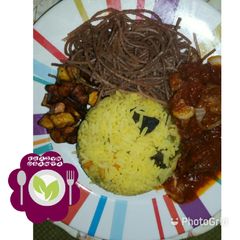 A picture of Yellow rice wiz supgtti.