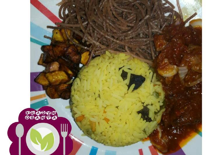 Steps to Prepare Ultimate Yellow rice wiz supgtti