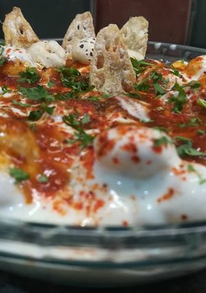 A picture of Makhana and Lotus Stem Chaat.