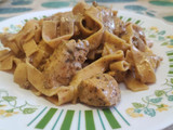 Pasta cremosa con Solomillo de Pavo🍖🍄‍🟫🍝