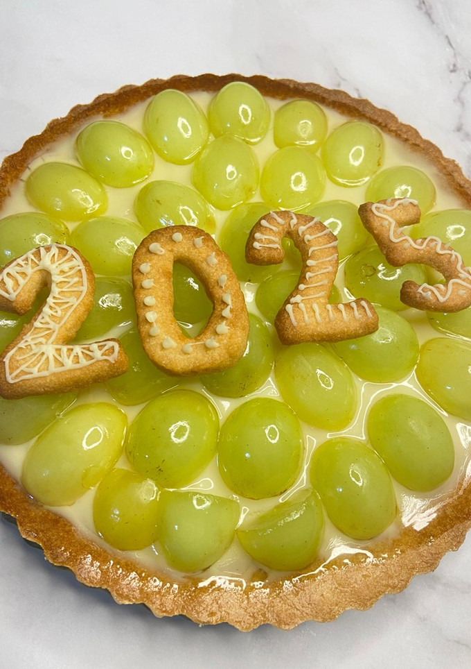 Una foto de Tartaleta de crema y uvas (Fin de Año)