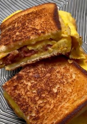 Foto resep Beef Corned and Egg Toast