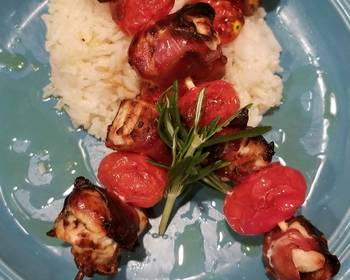 Without Fail Prepare Recipe Prosciutto wrapped chicken kebabs Restaurant Style