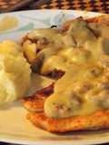 Filete de pollo con champiñones