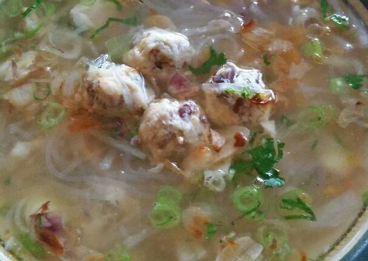 Resep Sup bola ajam jamur | Cara Buat Sup bola ajam jamur Yang Bisa Manjain Lidah