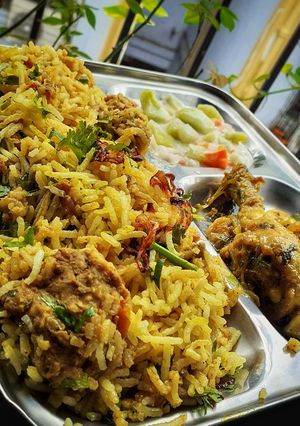 A picture of Chicken Biryani.