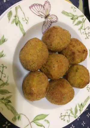 Una foto de Croquetas de batata y mozzarella