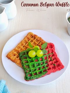 Foto resep 611. Cinnamon Belgian Waffle (Belgian Yeast Waffle)