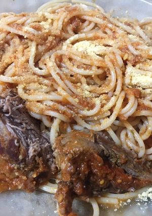 Una foto de Fideos con estofado