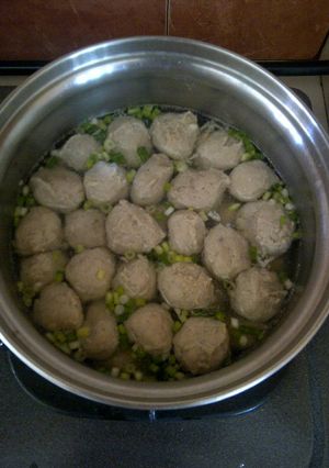 Foto resep Bakso sapi udang tofu
