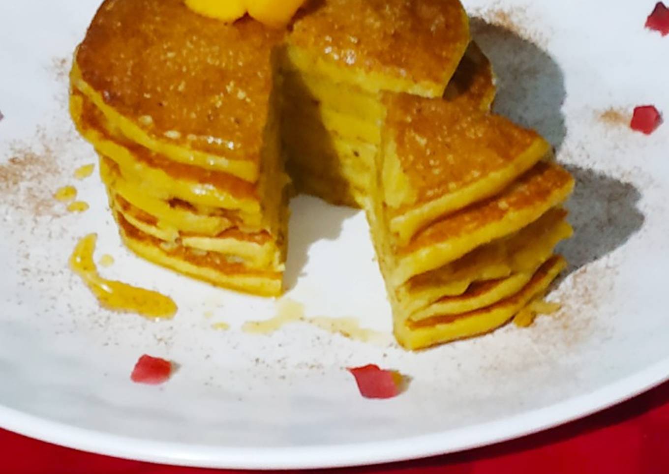 Pancakes with mango