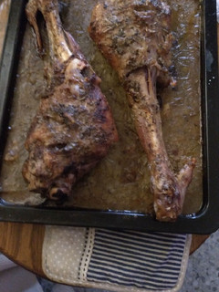 Una foto de Pierna de cordero al horno