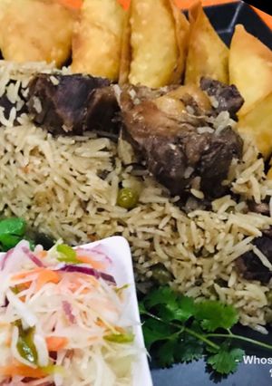 A picture of Whosaynas Muttor Mutton Pillao.