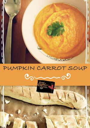 A picture of Pumpkin and Carrot Soup.