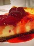 New York Cheesecake riquísima! Con Coulis de frutillas!