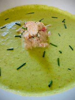A picture of Cucumber and Lemon Verbena Soup.