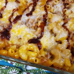 A picture of Pulled pork mac n chese.