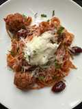 Pressure Cooker Spaghetti and Meatballs