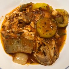 A picture of Crockpot Chicken Ratatouille.