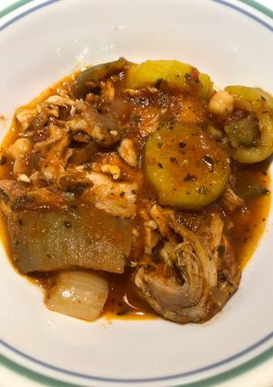 A picture of Crockpot Chicken Ratatouille.