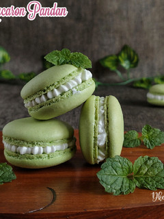 Foto resep Macaron Pandan