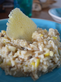 Una foto de Arroz cremoso de setas y queso Idiazabal