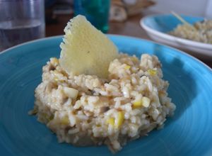 Una foto de Arroz cremoso de setas y queso Idiazabal