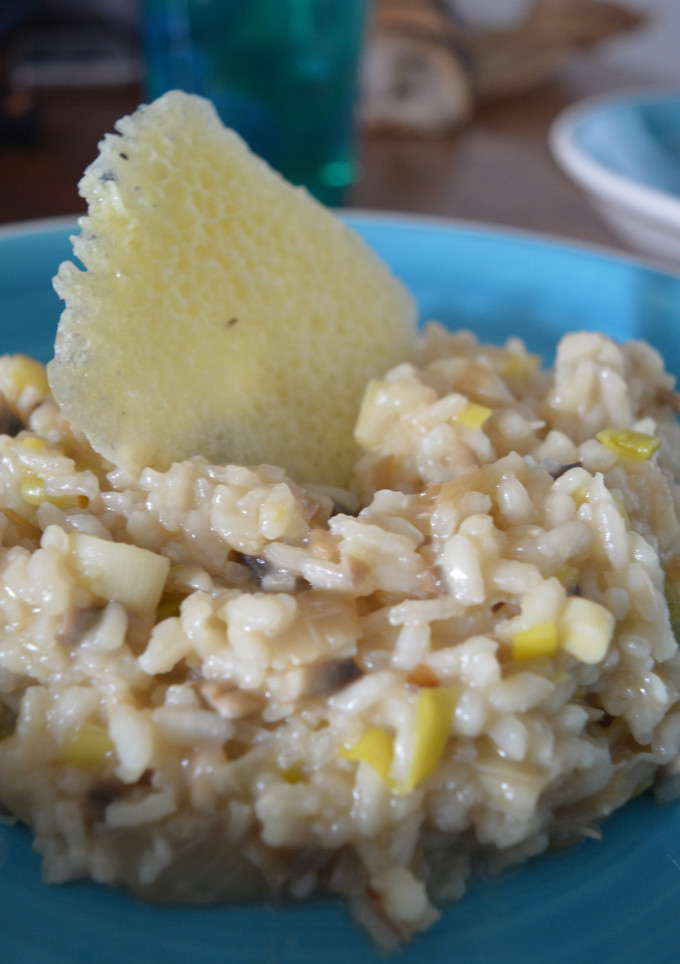 Una foto de Arroz cremoso de setas y queso Idiazabal