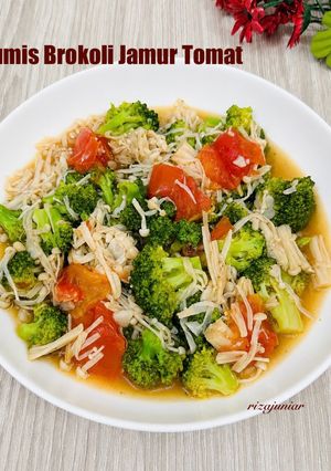 Foto resep Tumis Brokoli Jamur Tomat