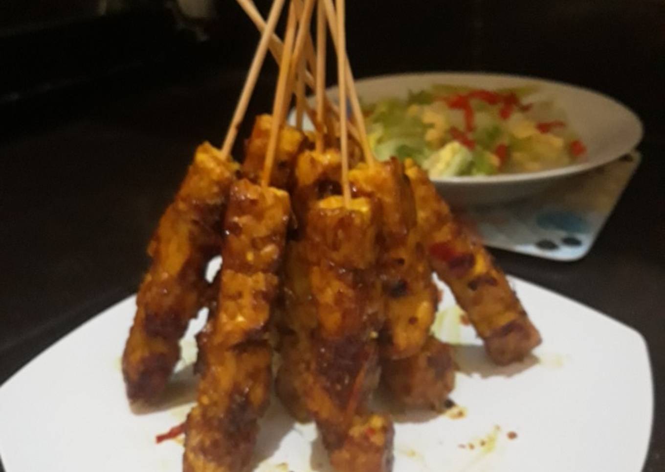 Sate tempe pedes manis
