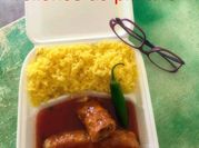 Una foto de platano macho maduro carne